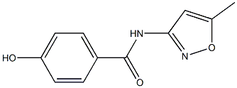 4-hydroxy-N-(5-methyl-1,2-oxazol-3-yl)benzamide 结构式
