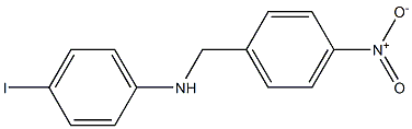 4-iodo-N-[(4-nitrophenyl)methyl]aniline 结构式