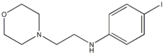 4-iodo-N-[2-(morpholin-4-yl)ethyl]aniline 结构式