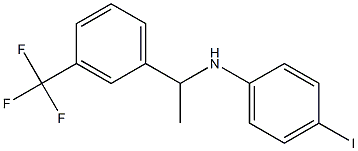 4-iodo-N-{1-[3-(trifluoromethyl)phenyl]ethyl}aniline 结构式