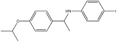 4-iodo-N-{1-[4-(propan-2-yloxy)phenyl]ethyl}aniline 结构式