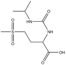 4-methanesulfonyl-2-[(propan-2-ylcarbamoyl)amino]butanoic acid 结构式