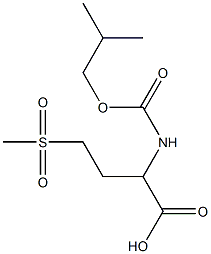 4-methanesulfonyl-2-{[(2-methylpropoxy)carbonyl]amino}butanoic acid 结构式