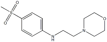 4-methanesulfonyl-N-[2-(morpholin-4-yl)ethyl]aniline 结构式