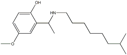 4-methoxy-2-{1-[(7-methyloctyl)amino]ethyl}phenol 结构式