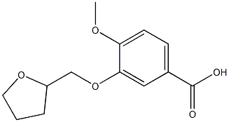 4-methoxy-3-(tetrahydrofuran-2-ylmethoxy)benzoic acid 结构式
