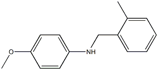 4-methoxy-N-[(2-methylphenyl)methyl]aniline 结构式