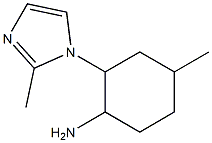 4-methyl-2-(2-methyl-1H-imidazol-1-yl)cyclohexanamine 结构式