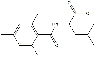 4-methyl-2-[(2,4,6-trimethylphenyl)formamido]pentanoic acid 结构式