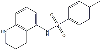 4-methyl-N-(1,2,3,4-tetrahydroquinolin-5-yl)benzene-1-sulfonamide 结构式