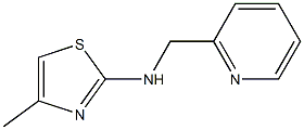 4-methyl-N-(pyridin-2-ylmethyl)-1,3-thiazol-2-amine 结构式
