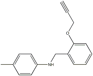 4-methyl-N-{[2-(prop-2-yn-1-yloxy)phenyl]methyl}aniline 结构式