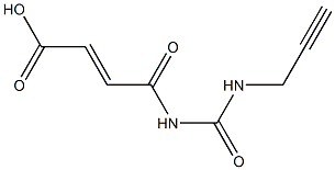 4-oxo-4-[(prop-2-yn-1-ylcarbamoyl)amino]but-2-enoic acid 结构式