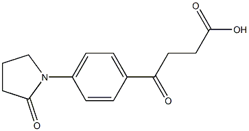 4-oxo-4-[4-(2-oxopyrrolidin-1-yl)phenyl]butanoic acid 结构式