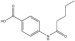 4-pentanamidobenzoic acid 结构式