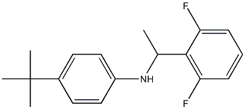 4-tert-butyl-N-[1-(2,6-difluorophenyl)ethyl]aniline 结构式