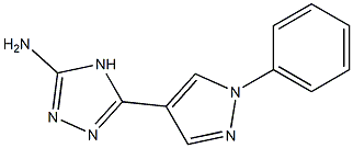 5-(1-phenyl-1H-pyrazol-4-yl)-4H-1,2,4-triazol-3-amine 结构式