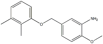 5-(2,3-dimethylphenoxymethyl)-2-methoxyaniline 结构式