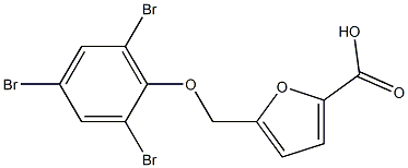 5-(2,4,6-tribromophenoxymethyl)furan-2-carboxylic acid 结构式