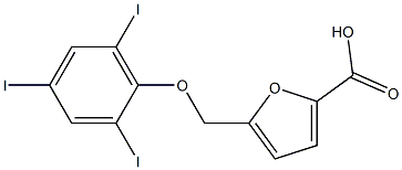 5-(2,4,6-triiodophenoxymethyl)furan-2-carboxylic acid 结构式