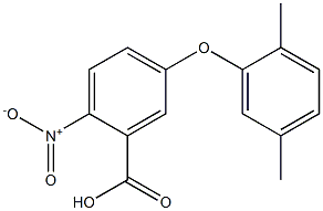 5-(2,5-dimethylphenoxy)-2-nitrobenzoic acid 结构式
