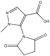 5-(2,5-dioxopyrrolidin-1-yl)-1-methyl-1H-pyrazole-4-carboxylic acid 结构式