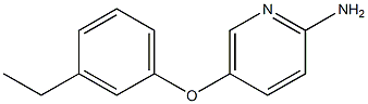 5-(3-ethylphenoxy)pyridin-2-amine 结构式