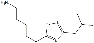 5-(3-isobutyl-1,2,4-oxadiazol-5-yl)pentan-1-amine 结构式