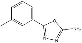 5-(3-methylphenyl)-1,3,4-oxadiazol-2-amine 结构式