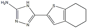 5-(4,5,6,7-tetrahydro-1-benzothiophen-2-yl)-4H-1,2,4-triazol-3-amine 结构式