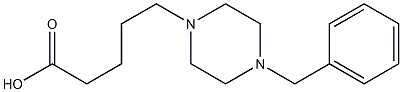 5-(4-benzylpiperazin-1-yl)pentanoic acid 结构式