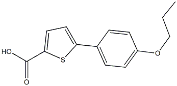 5-(4-propoxyphenyl)thiophene-2-carboxylic acid 结构式