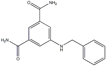 5-(benzylamino)benzene-1,3-dicarboxamide 结构式