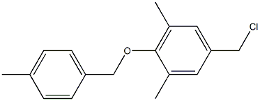 5-(chloromethyl)-1,3-dimethyl-2-[(4-methylphenyl)methoxy]benzene 结构式