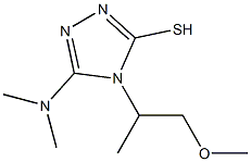 5-(dimethylamino)-4-(2-methoxy-1-methylethyl)-4H-1,2,4-triazole-3-thiol 结构式