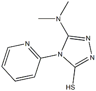 5-(dimethylamino)-4-pyridin-2-yl-4H-1,2,4-triazole-3-thiol 结构式