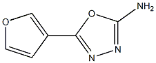 5-(furan-3-yl)-1,3,4-oxadiazol-2-amine 结构式