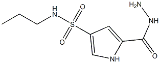 5-(hydrazinocarbonyl)-N-propyl-1H-pyrrole-3-sulfonamide 结构式