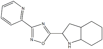 5-(octahydro-1H-indol-2-yl)-3-(pyridin-2-yl)-1,2,4-oxadiazole 结构式