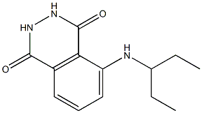 5-(pentan-3-ylamino)-1,2,3,4-tetrahydrophthalazine-1,4-dione 结构式