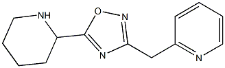 5-(piperidin-2-yl)-3-(pyridin-2-ylmethyl)-1,2,4-oxadiazole 结构式