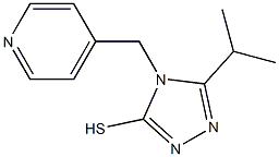 5-(propan-2-yl)-4-(pyridin-4-ylmethyl)-4H-1,2,4-triazole-3-thiol 结构式