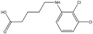 5-[(2,3-dichlorophenyl)amino]pentanoic acid 结构式