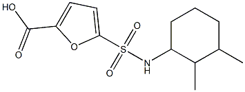 5-[(2,3-dimethylcyclohexyl)sulfamoyl]furan-2-carboxylic acid 结构式