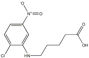 5-[(2-chloro-5-nitrophenyl)amino]pentanoic acid 结构式