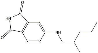 5-[(2-methylpentyl)amino]-2,3-dihydro-1H-isoindole-1,3-dione 结构式