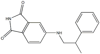 5-[(2-phenylpropyl)amino]-2,3-dihydro-1H-isoindole-1,3-dione 结构式