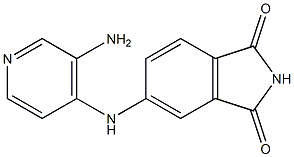 5-[(3-aminopyridin-4-yl)amino]-2,3-dihydro-1H-isoindole-1,3-dione 结构式