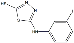 5-[(3-iodophenyl)amino]-1,3,4-thiadiazole-2-thiol 结构式