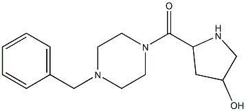 5-[(4-benzylpiperazin-1-yl)carbonyl]pyrrolidin-3-ol 结构式
